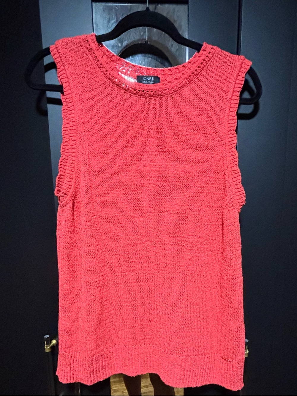 Jones New York Coral Knit Sleeveless Tank